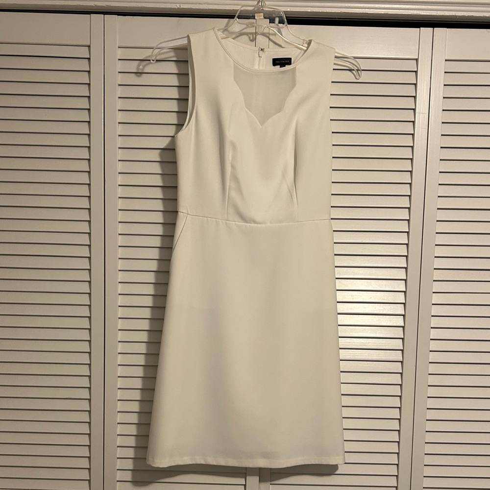 The Limited Pure White Sheath Dress, Tall Size 4, Barely Worn